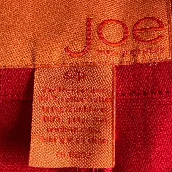 JOE Fresh Red Cotton Pea Coat Size Small - Picture 4 of 9